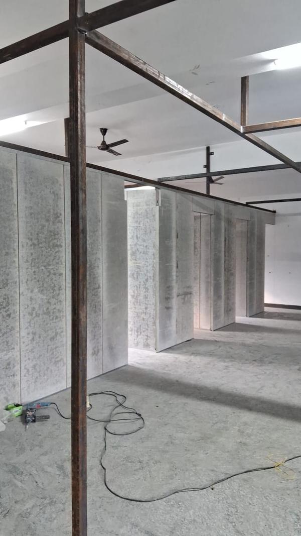 aac wall panel and gypsum plas