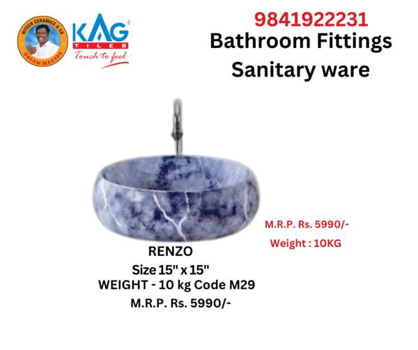 designer marble washbasin
