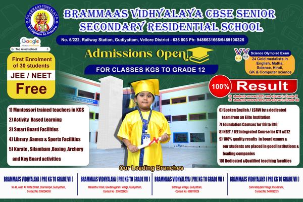 Admission open Pre-KG to 