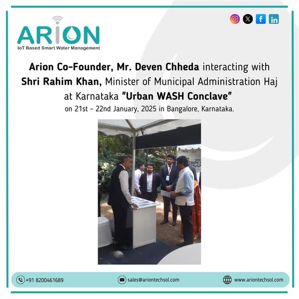 Arion Co-Founder, Mr. Deven Chheda interacting wit