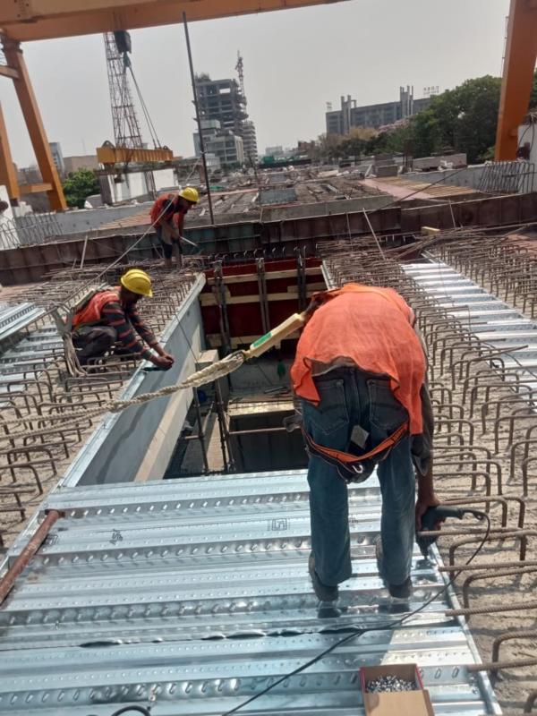 Pune Metro Deck Sheeting Work It our pleasure t