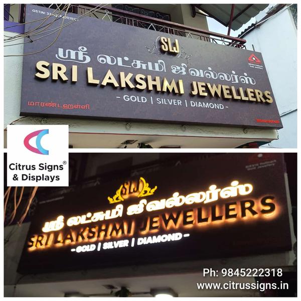 <div>Titanium gold 3D letters with granite finish 