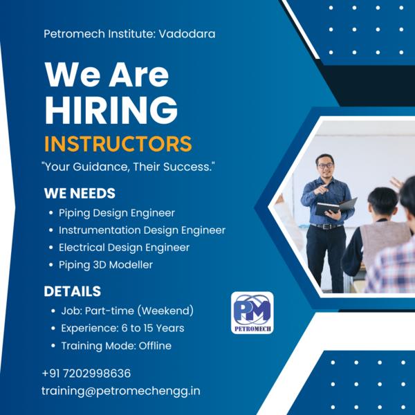 We're Hiring Instructors