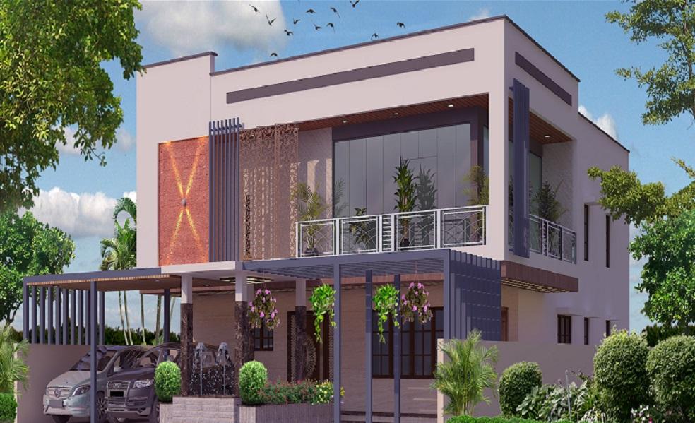 3d visualization building plan