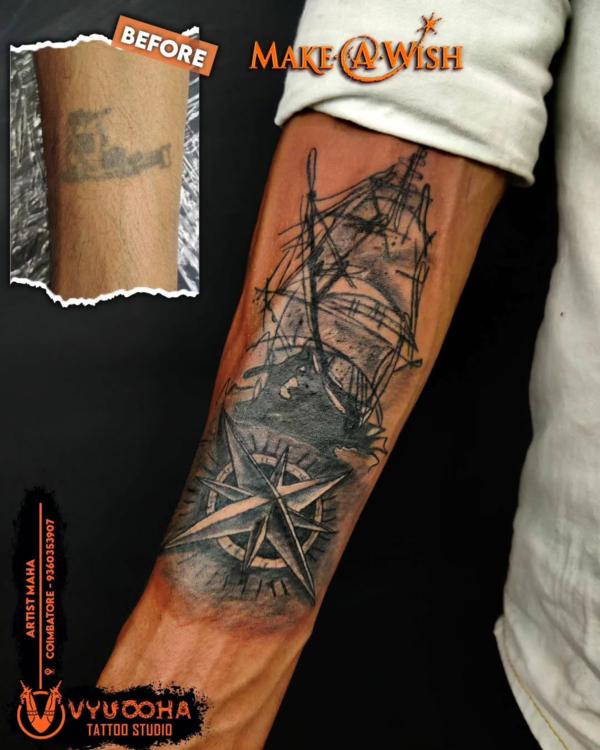 stunning sketched ship