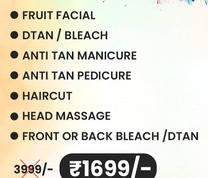 #Rajasvi beauty salon
home Service's  at