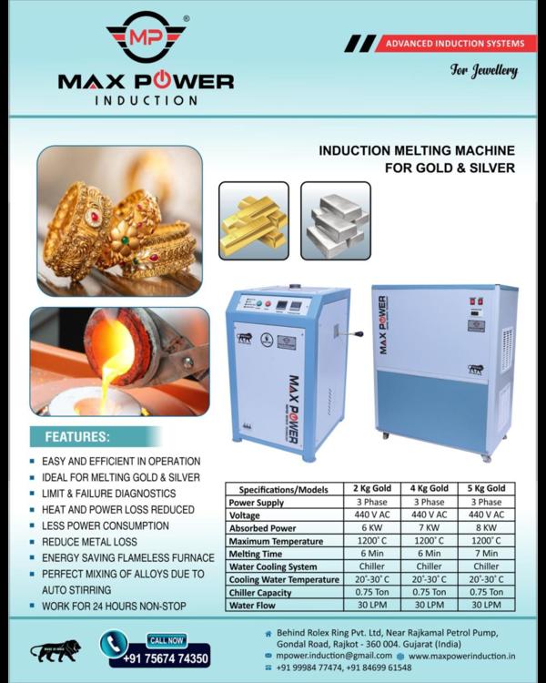 gold silver induction melting 