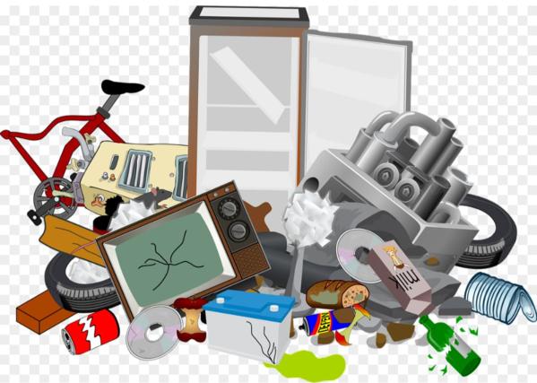 unused electronics piling