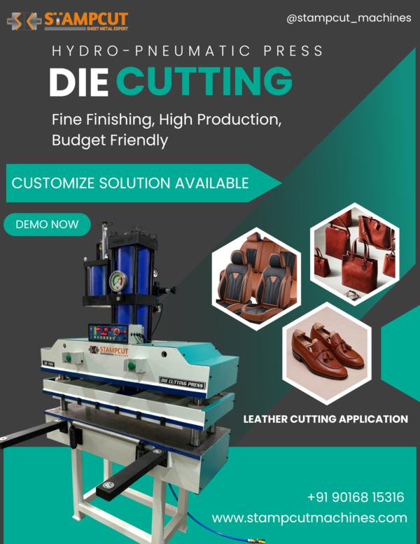 hydraulic die leather cutting