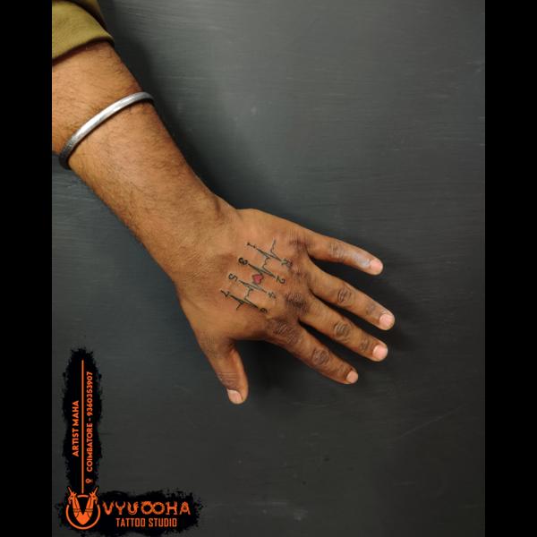 hand tattoo artist coimbatore