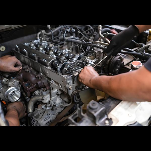 engine operates