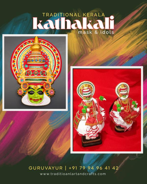 kathakali kerala style dolls