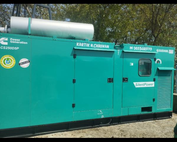 rent silent dg sets for constr