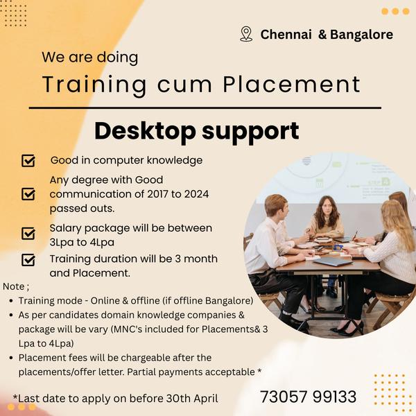 Training cum placement