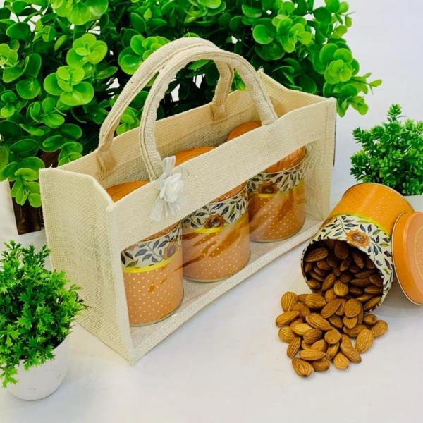 JUTE BAG WITH JAR

 Celebrate 
