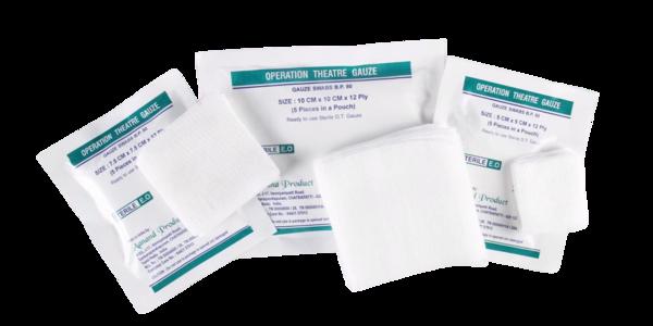 sterile gauze pads