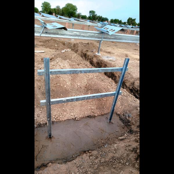 An inverter stand for a ground