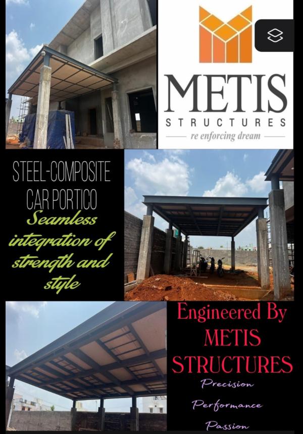 Steel Composite Car Portico