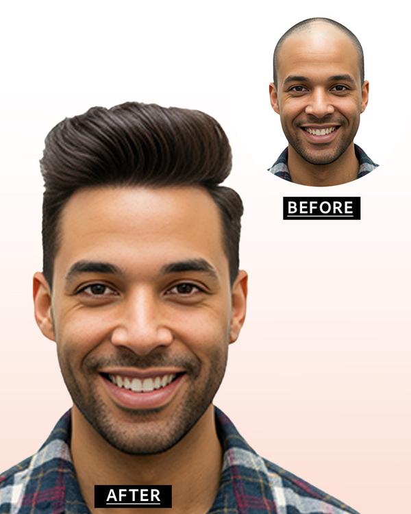 same day hair patch applicatio