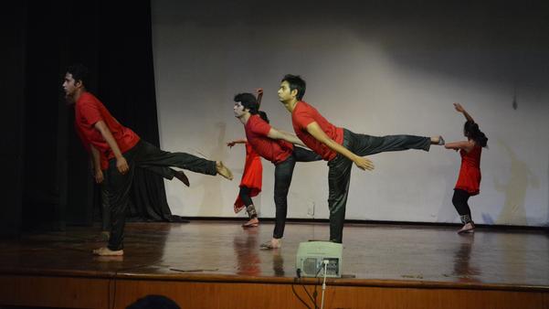 dance studio with performance 