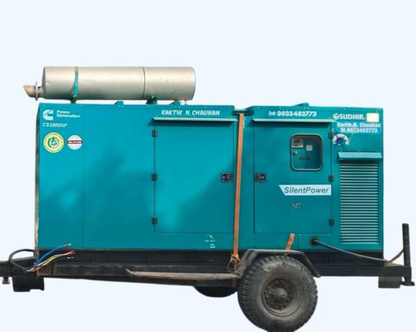 rent silent dg sets for constr