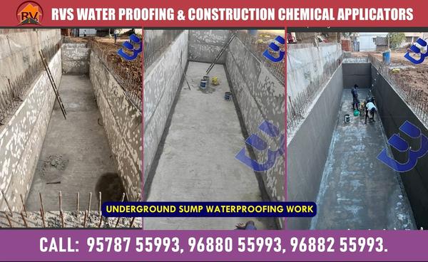 sump waterproofing water leaka