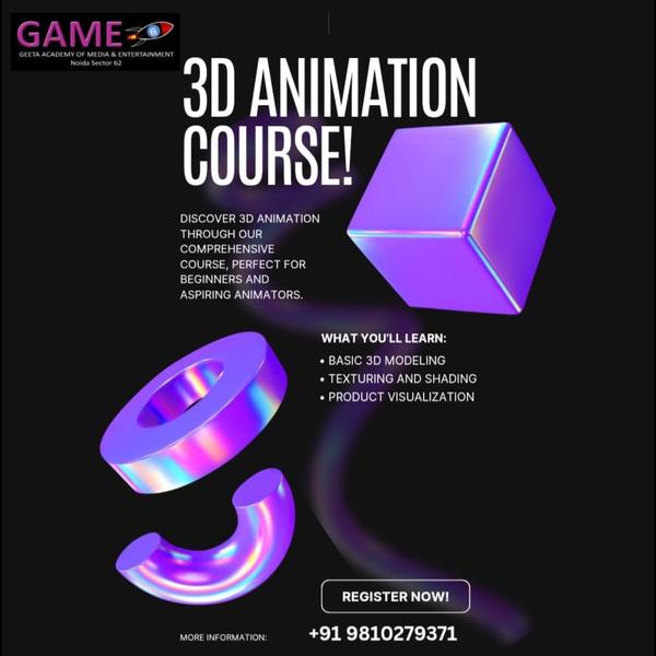 3D Animation Course In No