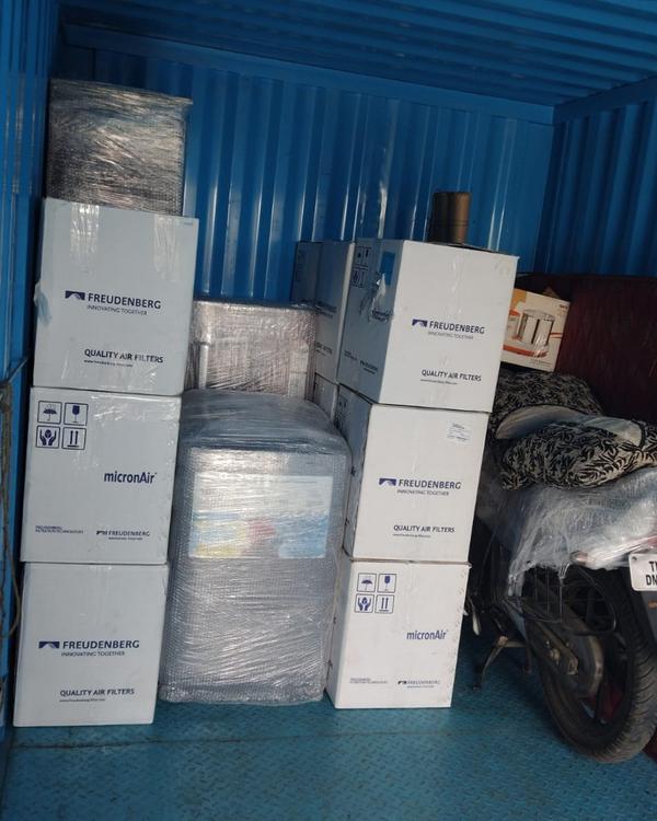 packed transported
