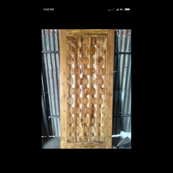 oak and mahogany door options