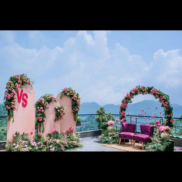 open lawn lunch setup chandiga