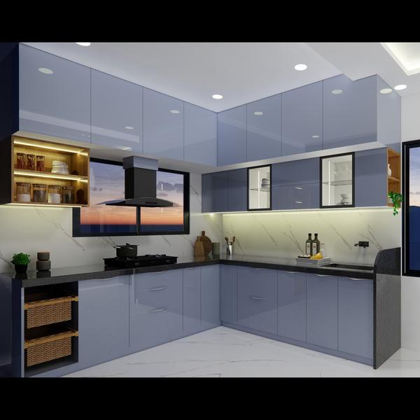 'A modern kitchen blending fun