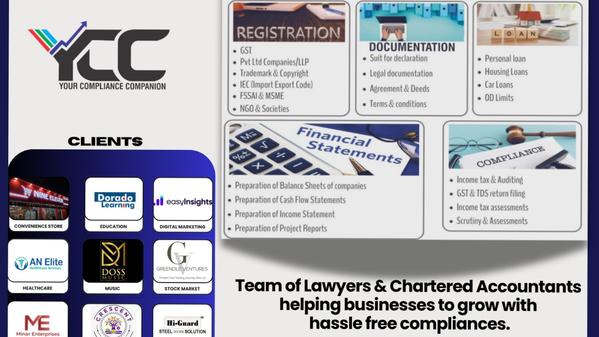 Team of lawyers & CA's helping