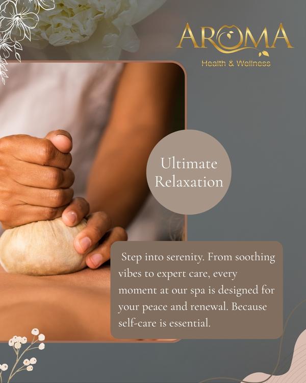 Discover your calm. At Aroma Health & We