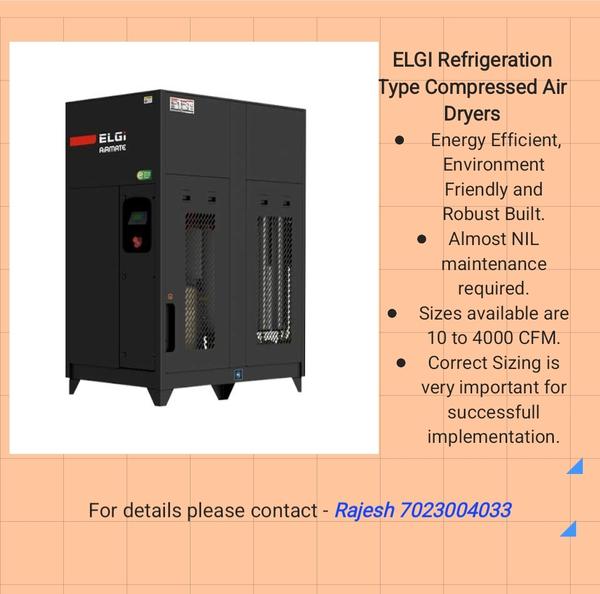 ELGI has developed AR series compressed air dryers