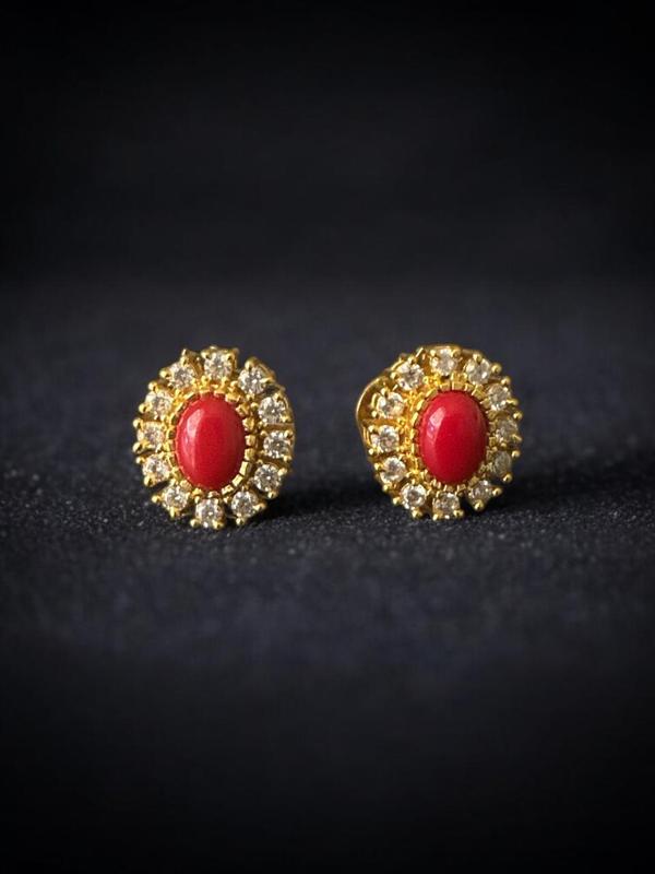 coral earrings