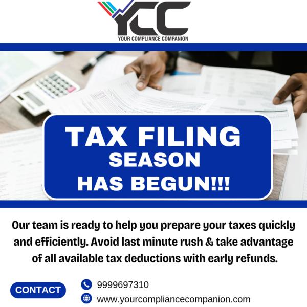 Income tax return filing start