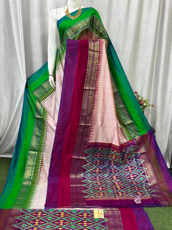 This stunning ikkath saree fea