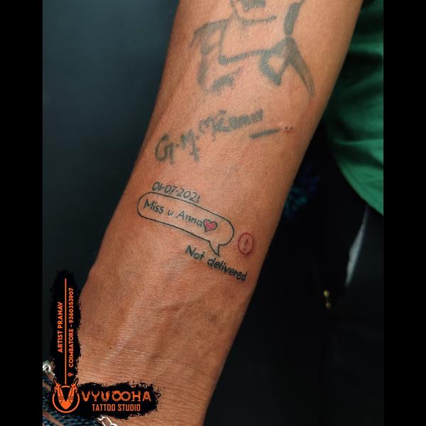delivered message tattoo