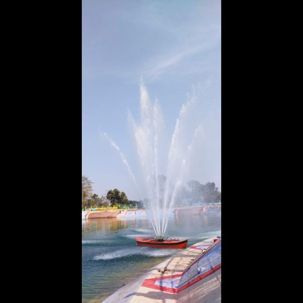 Floating fountain in kolkata boat type floating fo