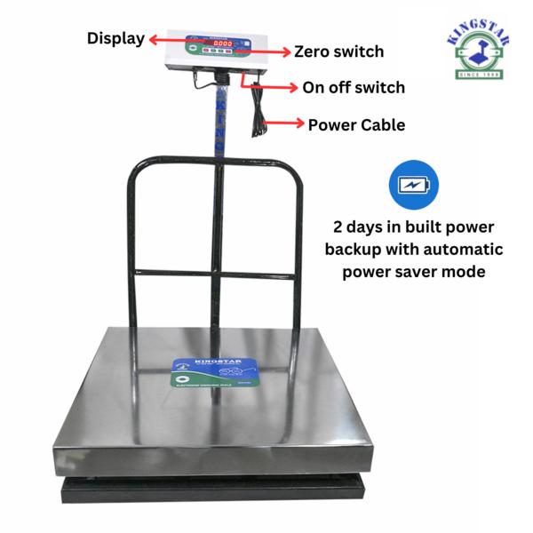 Kingstar 600 Platform Steel Scale | 500KG Weight C