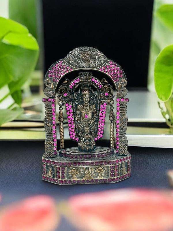 silver 92 5 lord balaji idol w