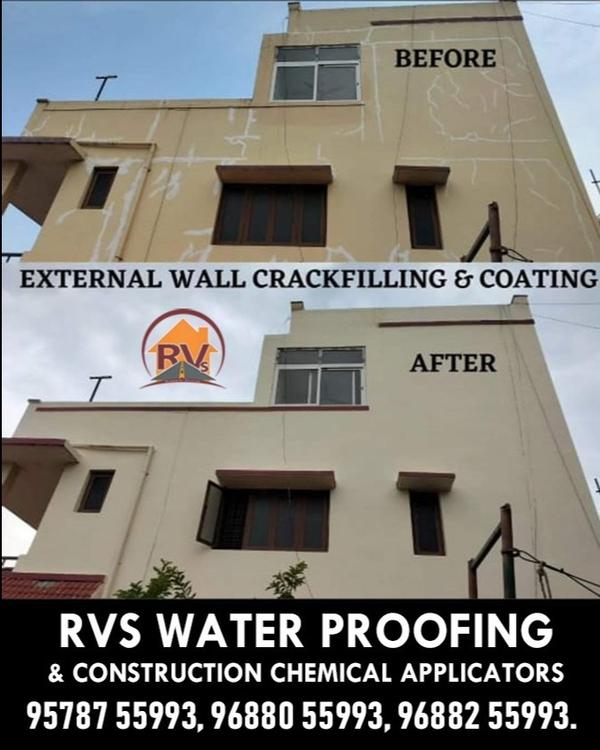 exterior wall crack filling se