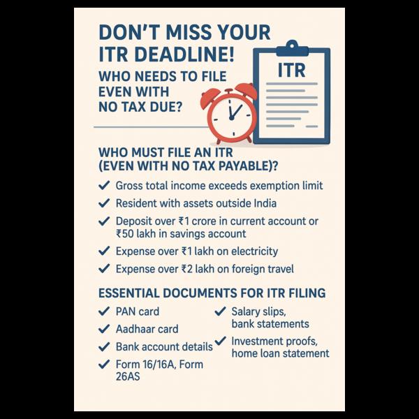 Don't Miss Your ITR Deadline (