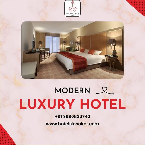 saket hotel near shopping mall