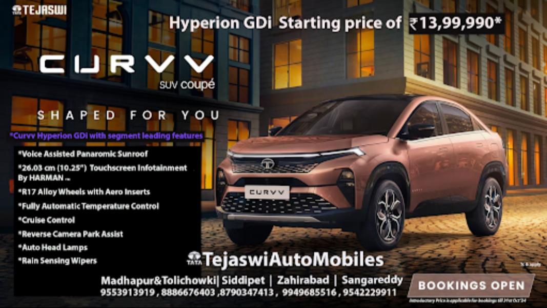 tata suv with panoramic sunroo
