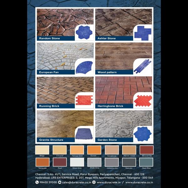 patterned stamped concrete ove