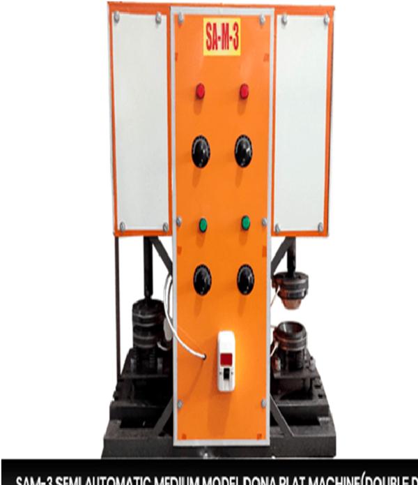 DONA PLATE DOUBLE DIE MACHINE IN BADWANI Semi Aut