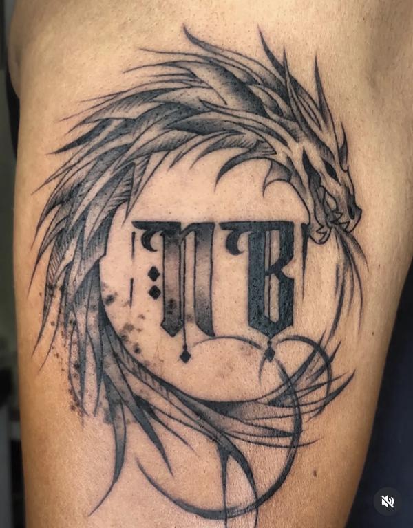 body art bold lettering ibig