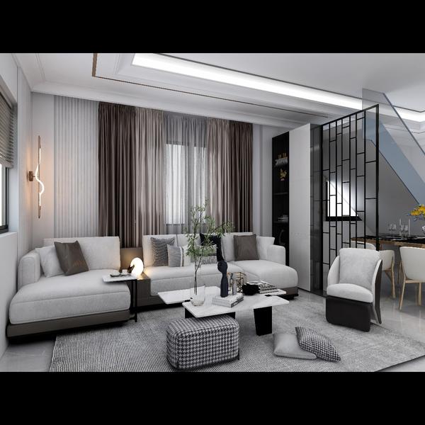 'Modern aesthetics with a cozy