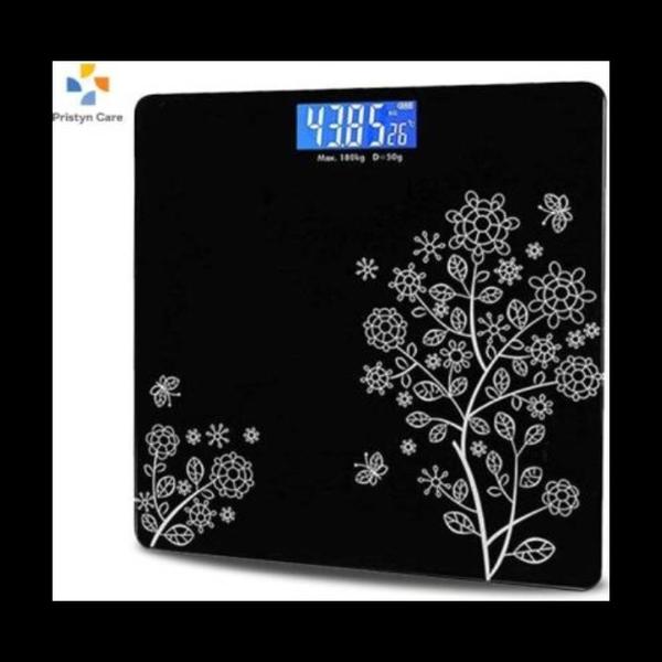 glass top body weight scale in